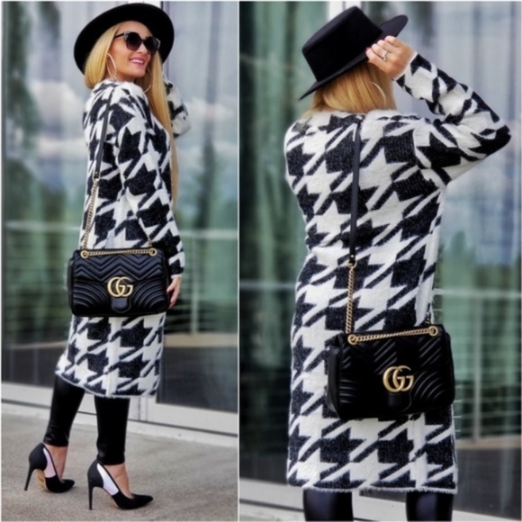 MODA DOLLZ Houndstooth Cardigan - … - Picture 4 of 4